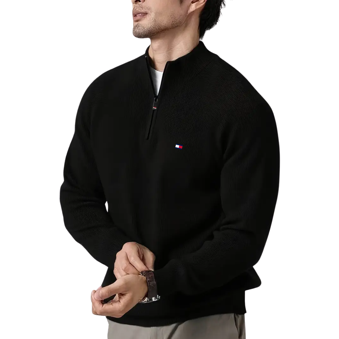 T&H Men's Zip-Up Sweater