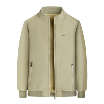 Men's jacket with crocodile lining
