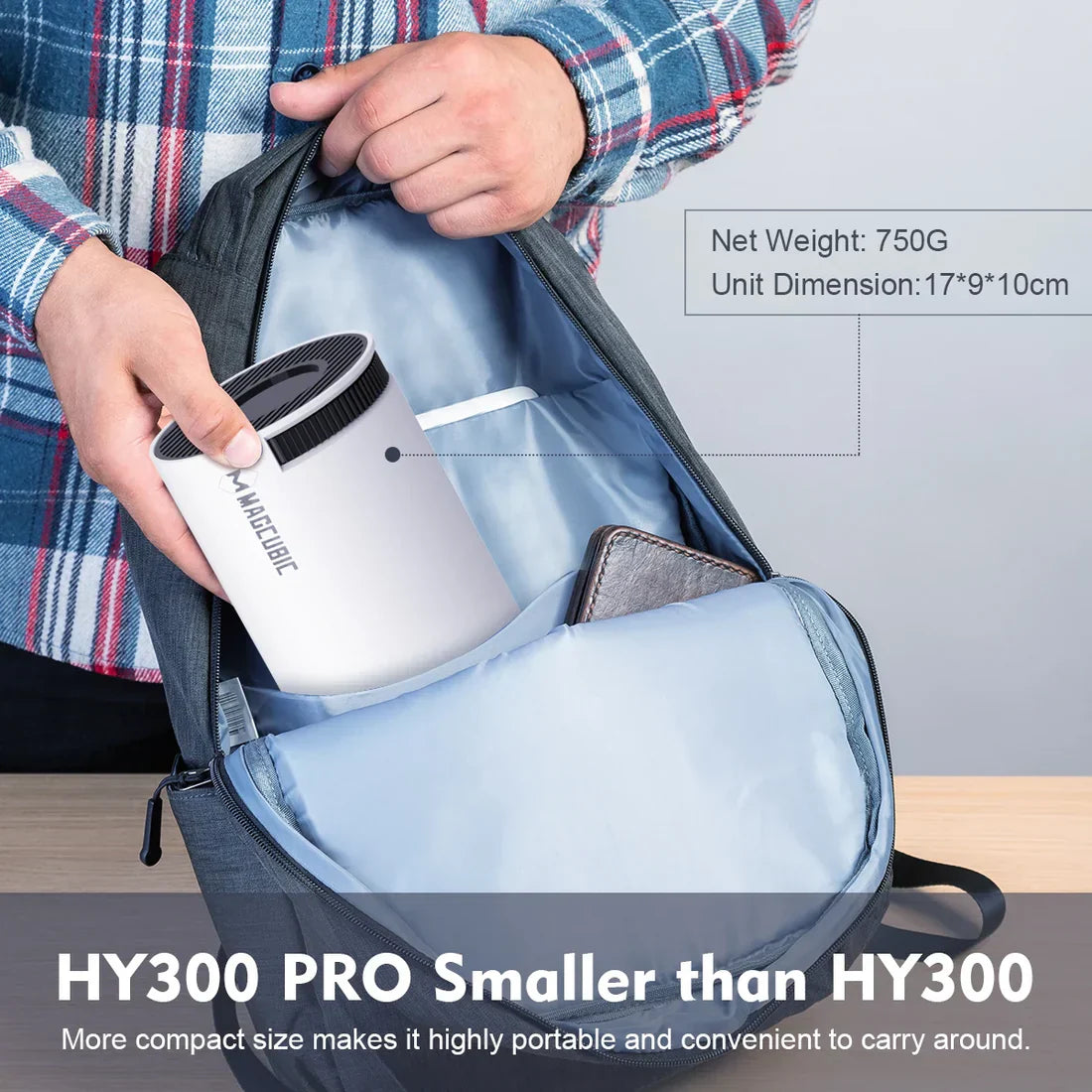 Magcubic Portable Projector HY300 Pro 4K + Gift [End Today]